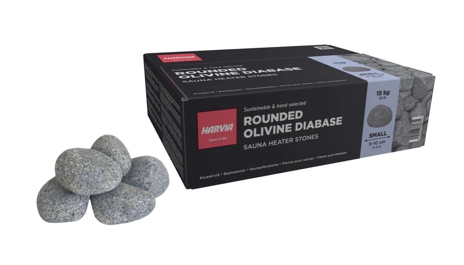 Harvia Saunasteine 15 kg rund für Saunaofen Finnische Saunasteine 5 - 10 cm abgerundet Harvia Saunasteine 15 kg rund für Saunaofen Finnische Saunasteine 5 - 10 cm abgerundet