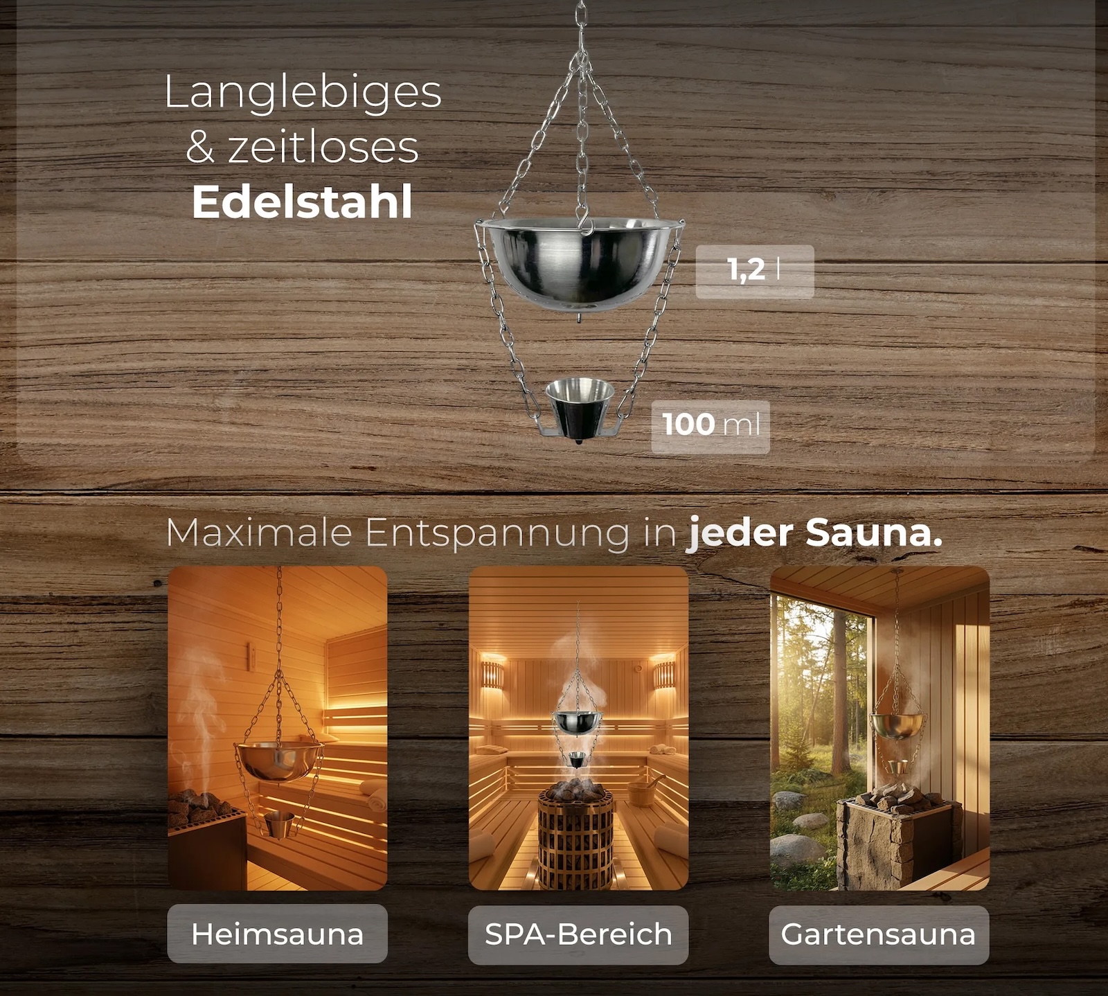 Steam Butler Home Automatischer Aufguss für die Sauna aus Edelstahl einstellbar