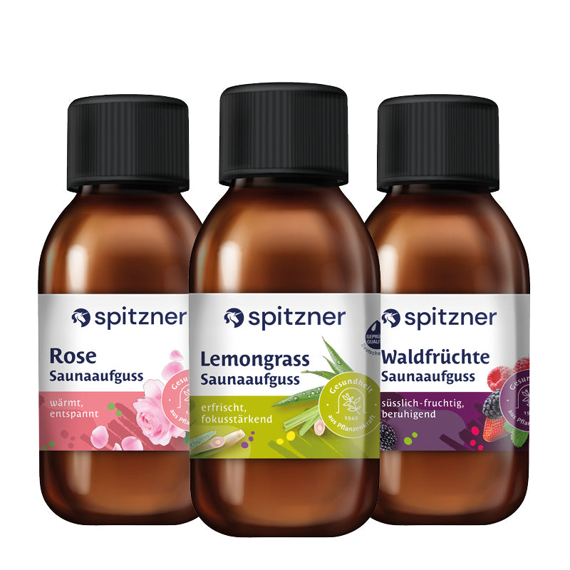 Spitzner Saunaaufguss Set Duftig & Frisch 3x125 ml Wellness Sauna Aufguss Bundle