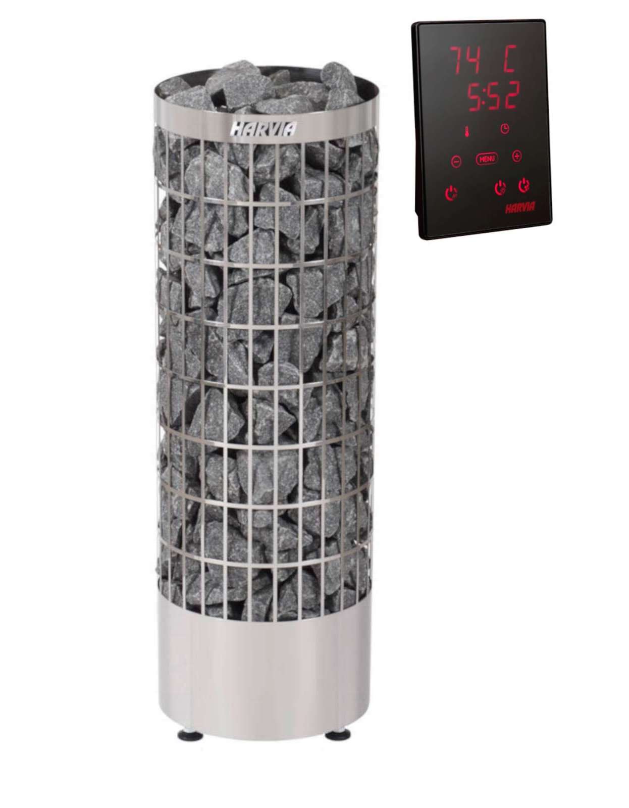 Harvia Cilindro XE 9 kW PC90XE finnischer Saunaofen inkl. Steuerung Xenio - Touchbedienfeld