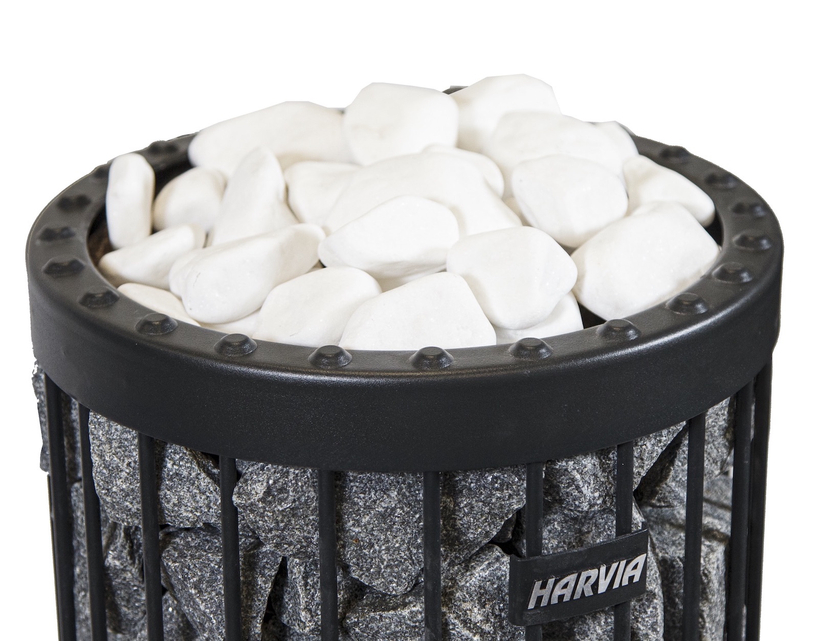 Harvia dekorative Saunasteine 10 kg Saunaofensteine 5 - 10 cm weiß rund Harvia dekorative Saunasteine 10 kg Saunaofensteine 5 - 10 cm weiß rund