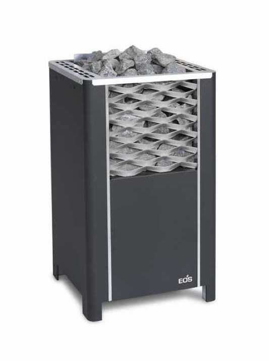 Eos Finnrock 9 kW finnischer Saunaofen Standofen anthrazit perleffekt 94.5664