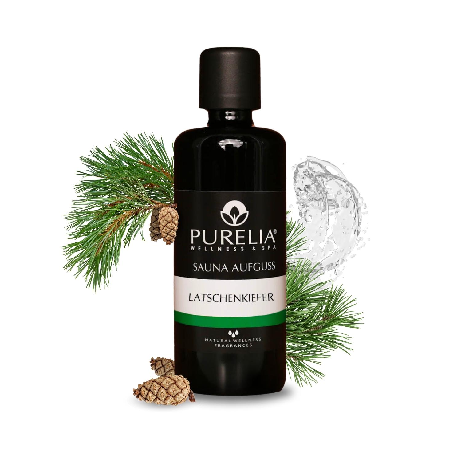 PURELIA Saunaaufguss Konzentrat Latschenkiefer 100 ml natürlicher Sauna-aufguss - reine ätherische Öle