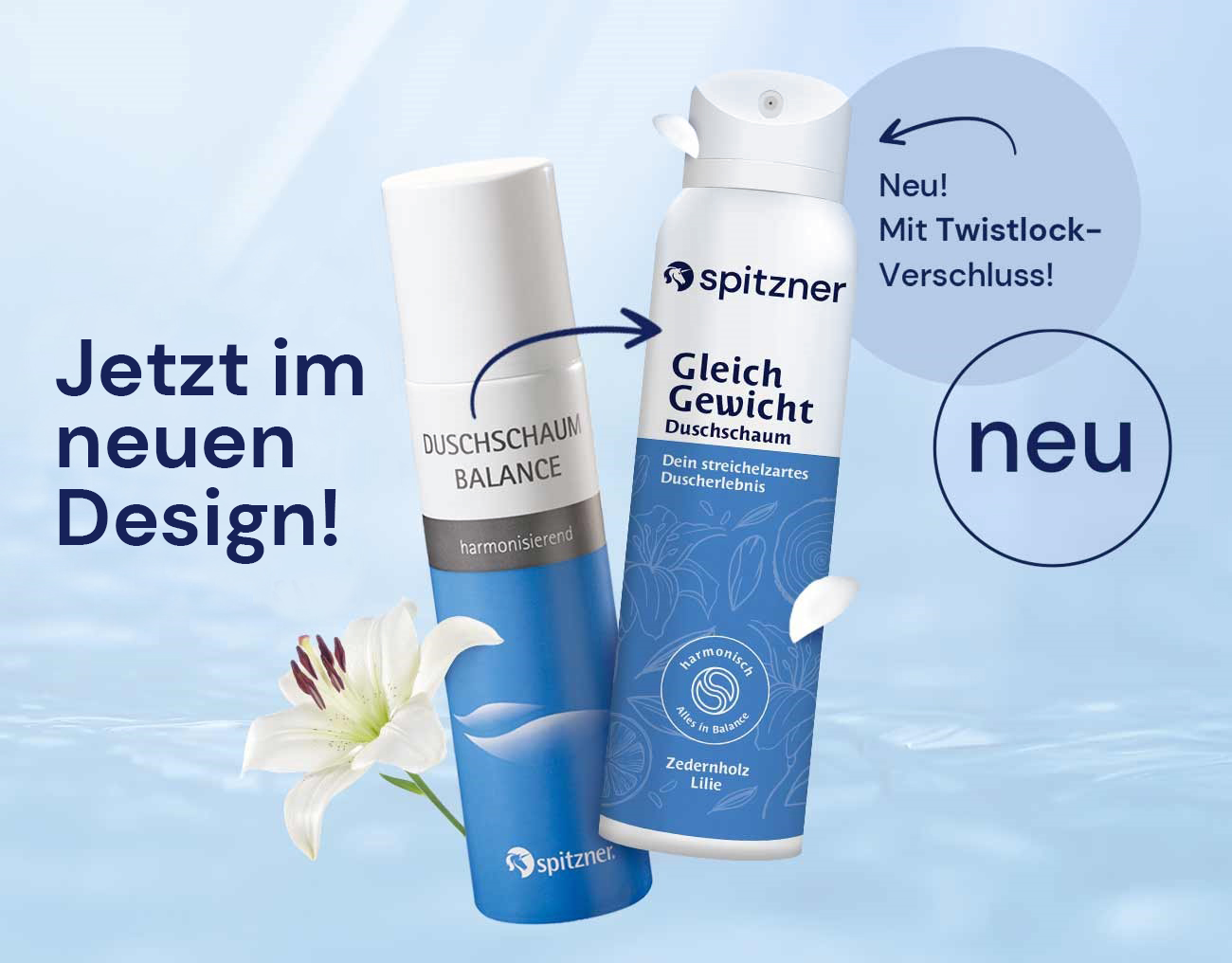 Spitzner Duschschaum GleichGewicht 150 ml Harmonisierende Wellness-Dusche 100% vegan