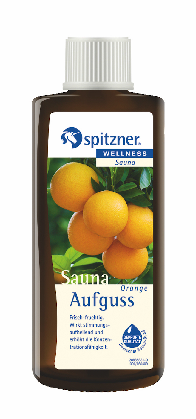 Spitzner Saunaaufguss Orange 190 ml Sauna Aufguss Konzentrat 8850024