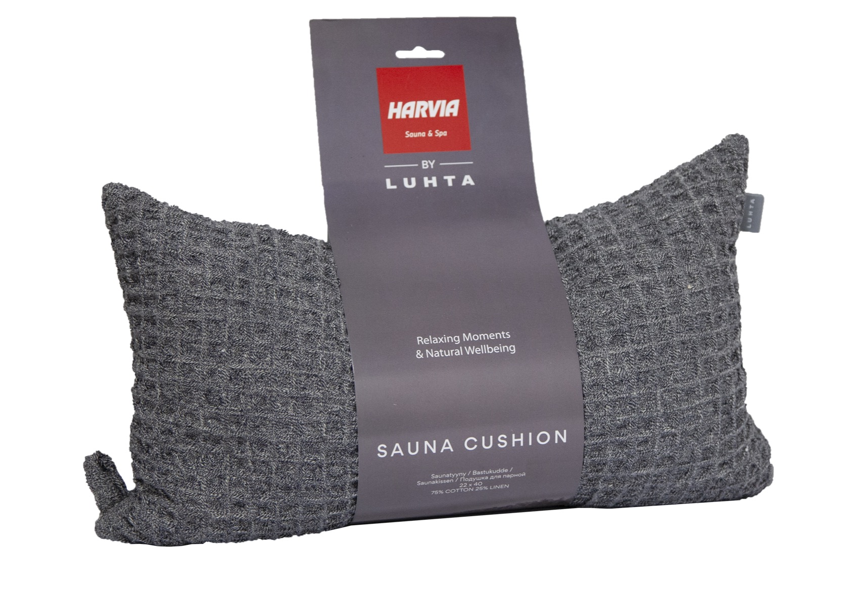 Harvia by Luhta Saunakissen ca. 22 x 40 cm Sauna Kissen anthrazit Harvia by Luhta Saunakissen ca. 22 x 40 cm Sauna Kissen anthrazit