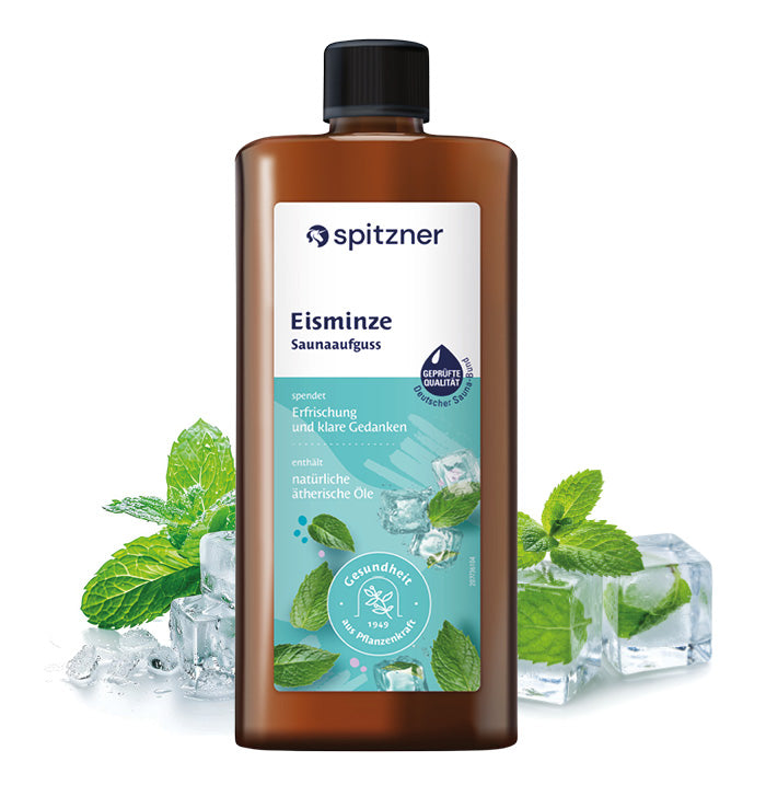 Spitzner Saunaaufguss Eisminze 1 Liter Wellness Sauna Aufguss 1000 ml