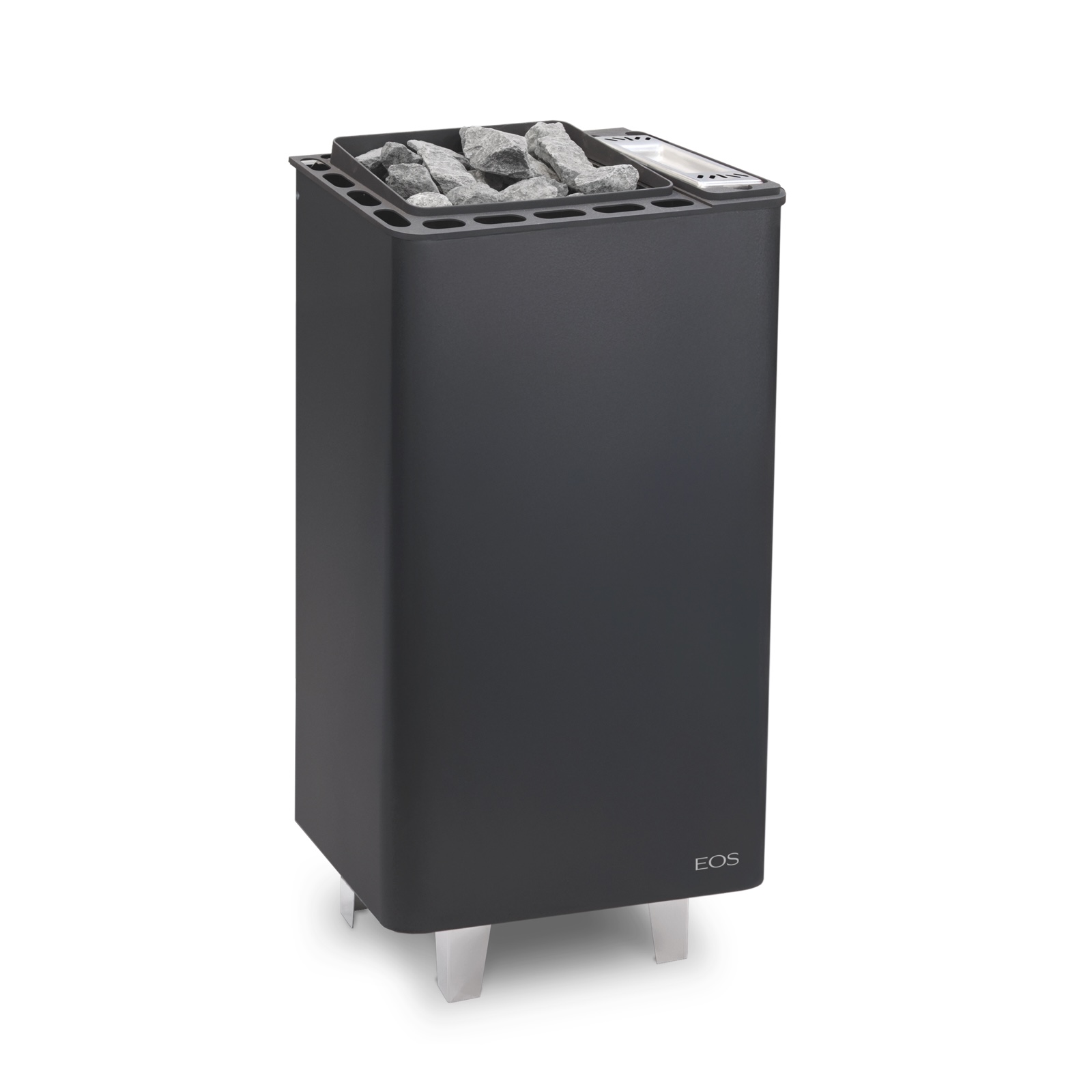 Eos Bi-O Thermat 6 kW Combi Saunaofen mit Verdampfer Standofen Anthrazit