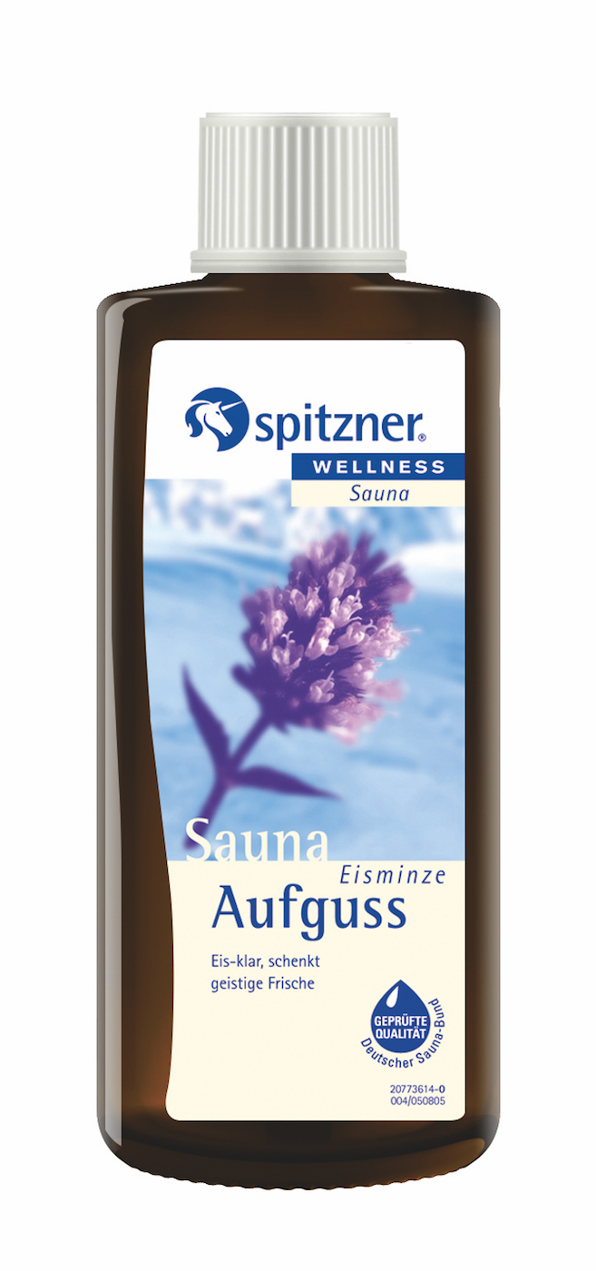 Spitzner Saunaaufguss Eisminze 190 ml Sauna Aufguss natürliches Saunakonzentrat