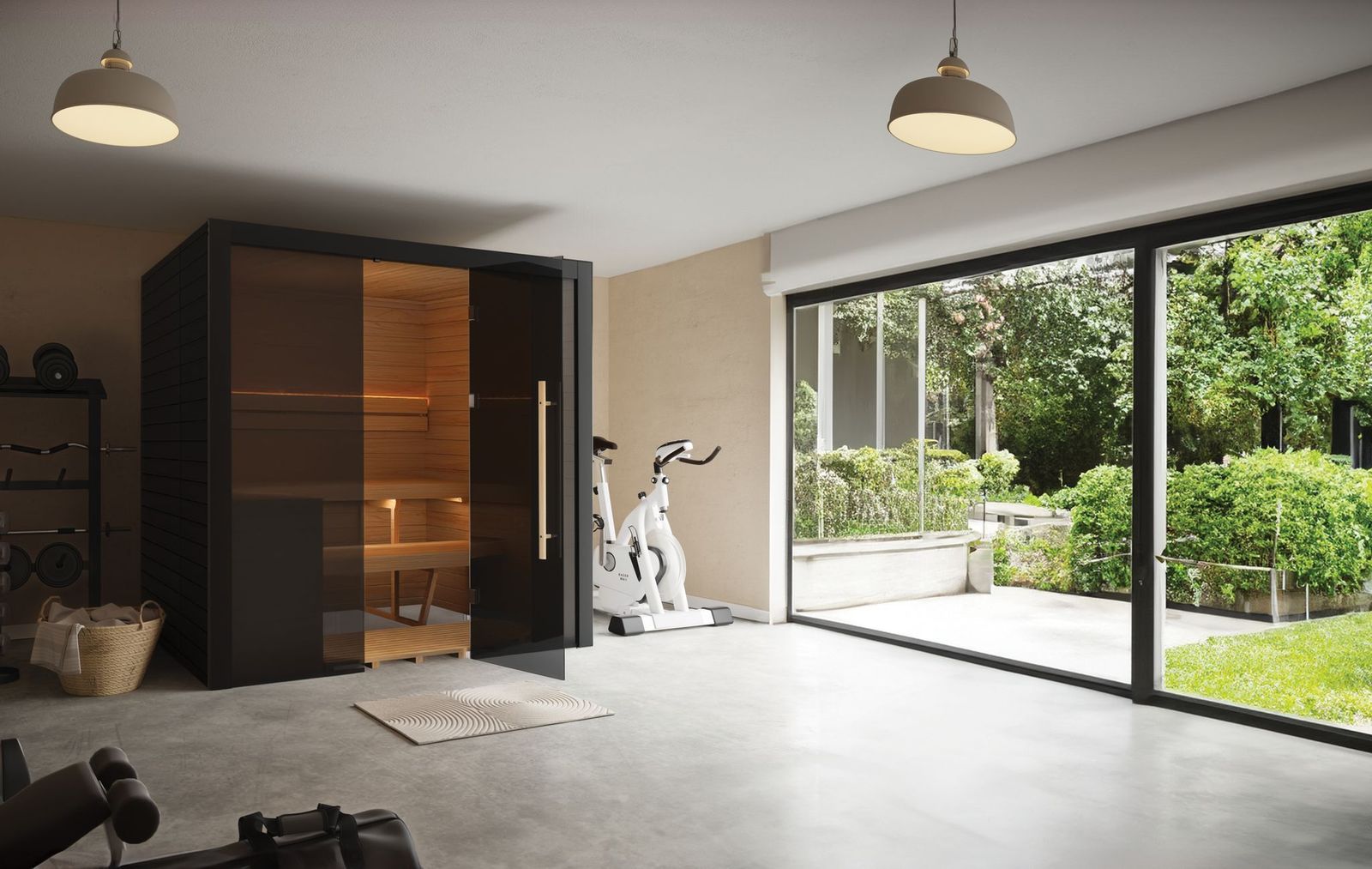 Hekla Traditional 210X Nero Sauna für 4-5 Personen Saunakabine 210x200x210 cm