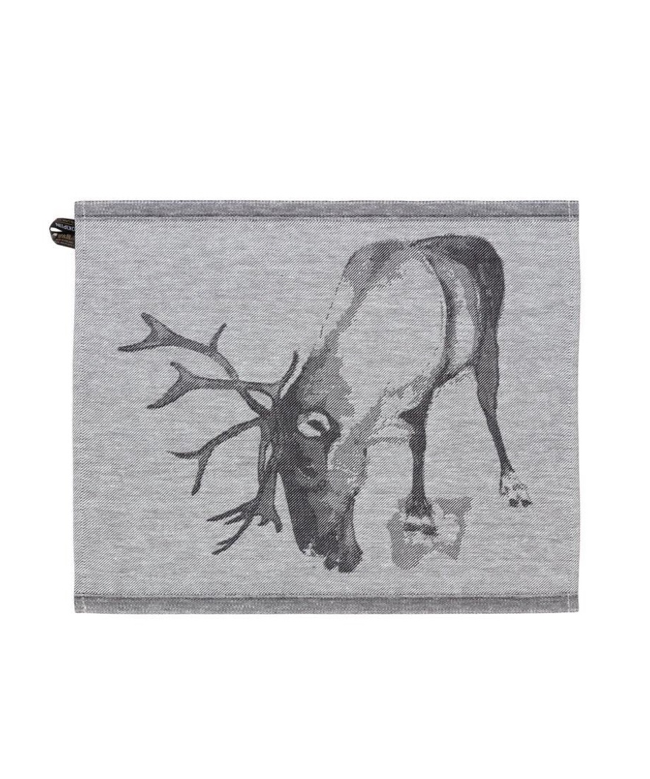 Jokipiin Poro Sauna Sitzunterlage 45 x 55 cm Sauna Seat Cover white/black