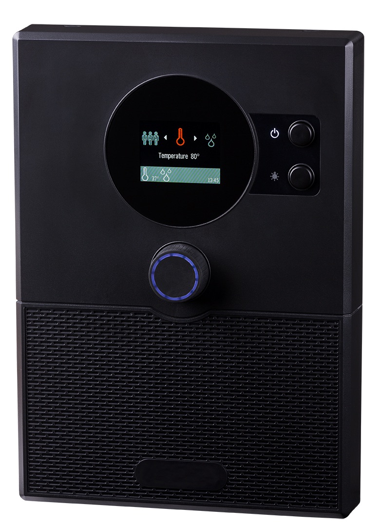 Sentiotec home.com4 RS485 Saunasteuerung mit Bluetooth für alle Saunaöfen WiFi fähig Schwarz Sentiotec home.com4 RS485 Saunasteuerung mit Bluetooth für alle Saunaöfen WiFi fähig Schwarz