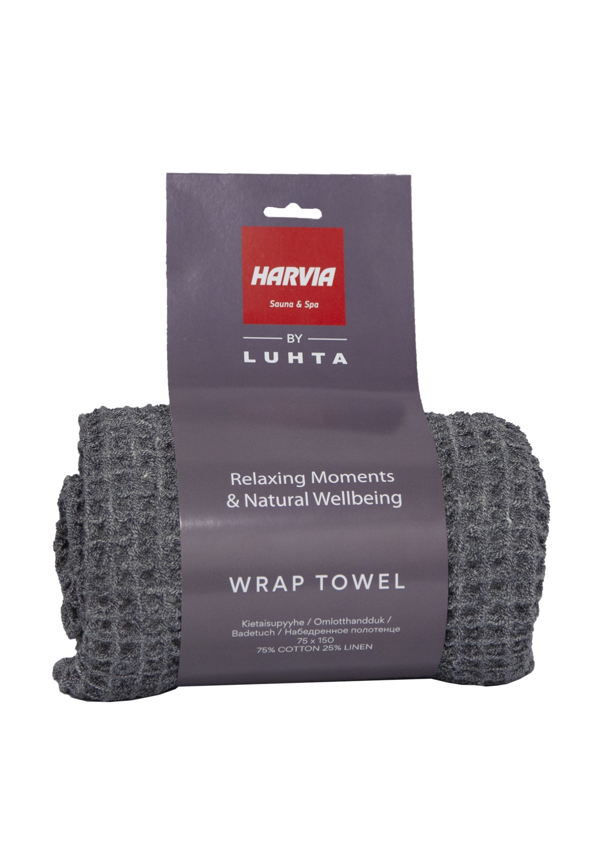 Harvia by Luhta Saunakilt Kilt Wickelhandtuch Saunahandtuch ca. 70 x 150 cm anthrazit Harvia by Luhta Saunakilt Kilt Wickelhandtuch Saunahandtuch ca. 70 x 150 cm anthrazit