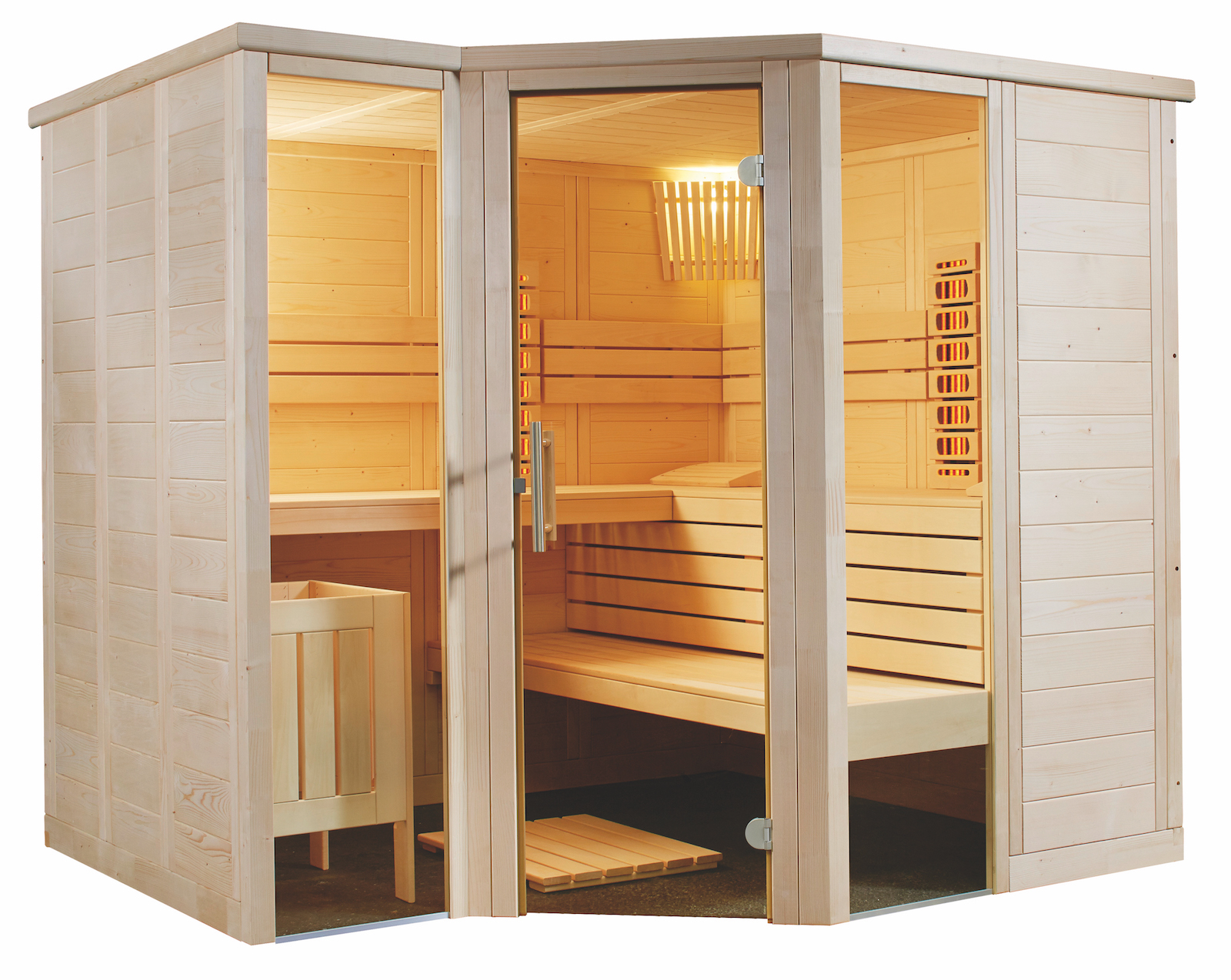 Harvia Arktis Infra+ Massivsauna Saunakabine Inkl. 2 Vollspektrumstrahler 234x206x204 cm Harvia Arktis Infra+ Massivsauna Saunakabine Inkl. 2 Vollspektrumstrahler 234x206x204 cm