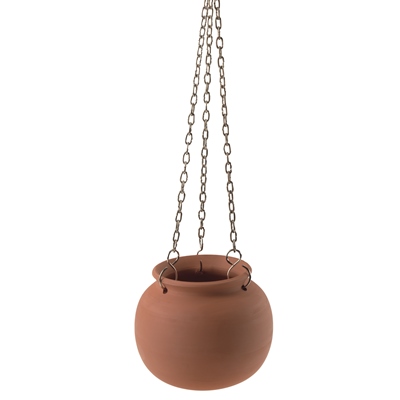 Infraworld Aromatopf aus Terrakotta inkl Kette Saunazubehör W4416 Infraworld Aromatopf aus Terrakotta inkl Kette Saunazubehör W4416