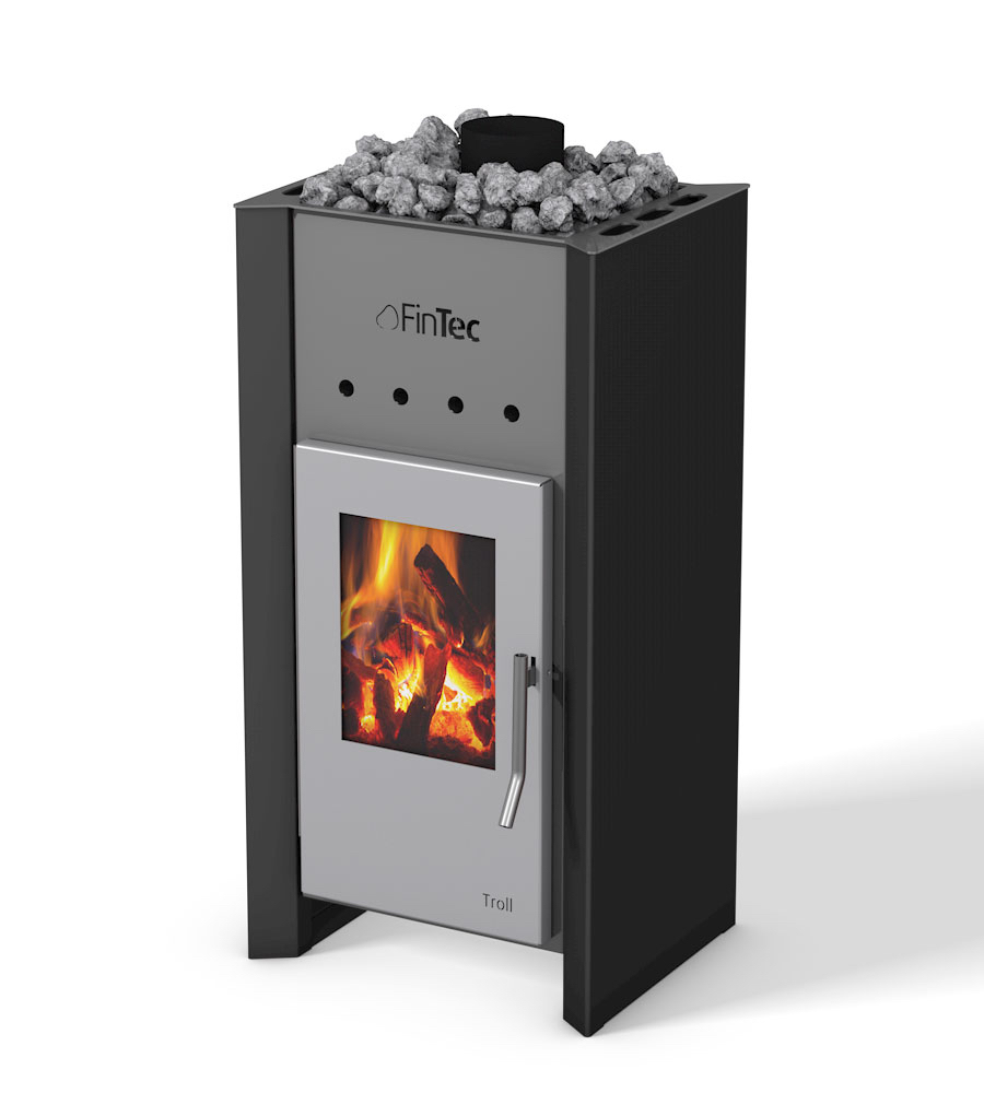 FinTec TROLL 7,8 kW Holz-Saunaofen holzbefeuerter Saunaofen Black BImSchV 2 FinTec TROLL 7,8 kW Holz-Saunaofen holzbefeuerter Saunaofen Black BImSchV 2