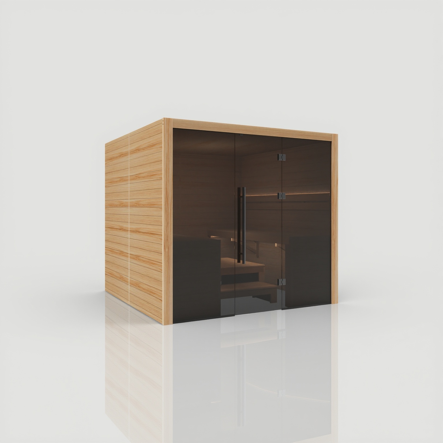 Hekla Traditional 220 Scandi Sauna für 6 Personen Saunakabine 220x210x210 cm