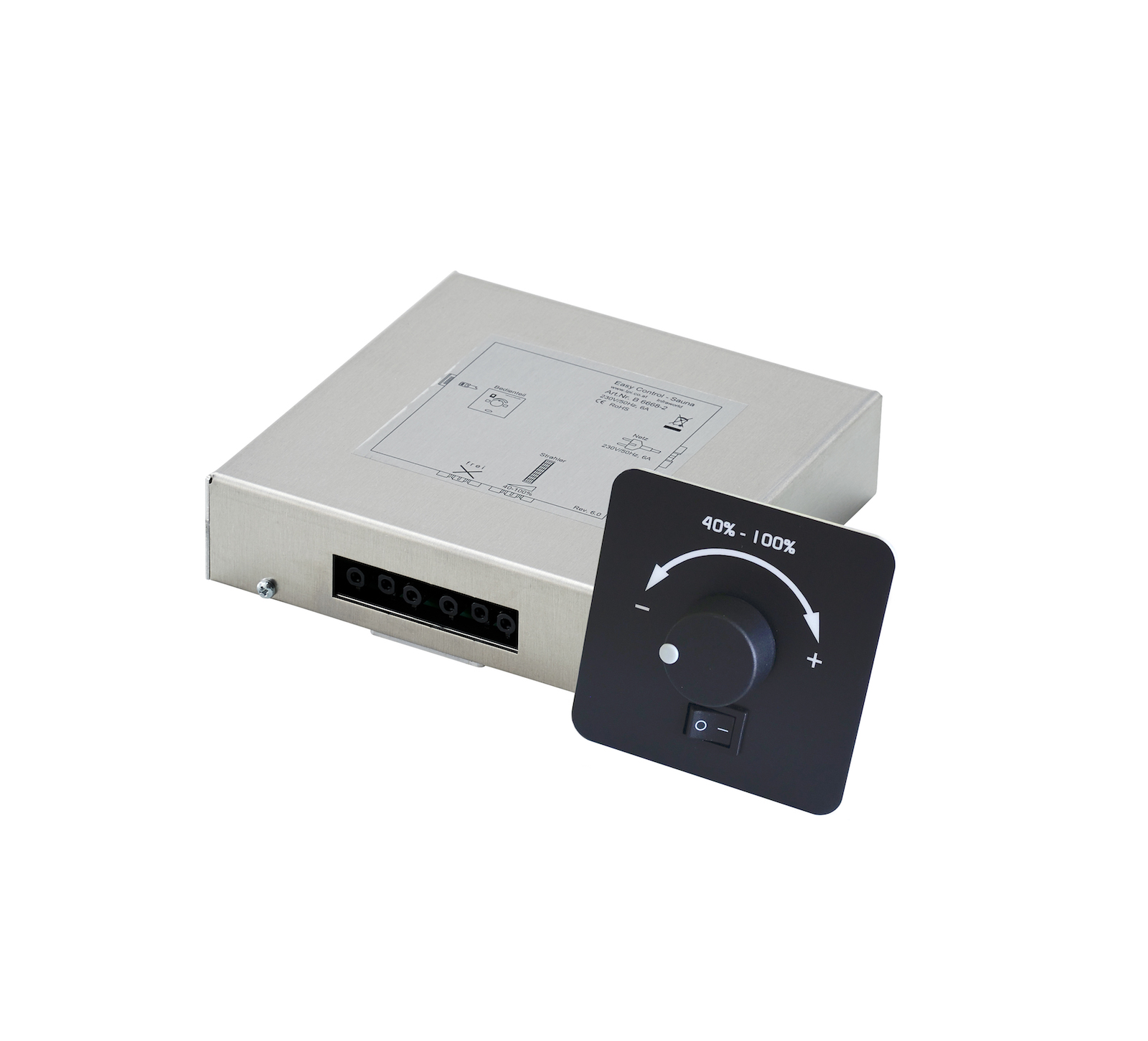Infraworld Easy Control Sauna Infrarotsteuerung mit Regler für Infrarotstrahler schwarz Infraworld Easy Control Sauna Infrarotsteuerung mit Regler für Infrarotstrahler schwarz