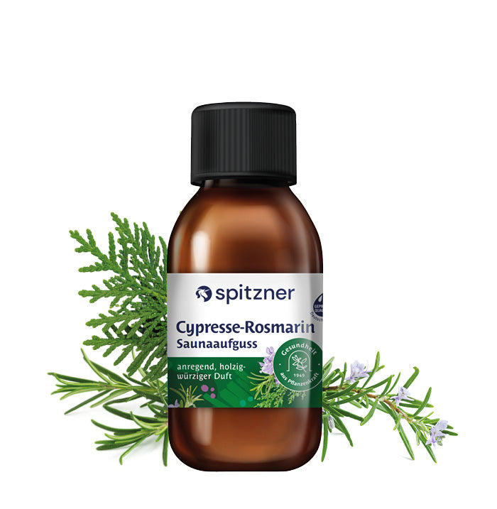 Spitzner Saunaaufguss Cypresse-Rosmarin 125 ml Wellness Sauna Aufguss Wellnessaufguss
