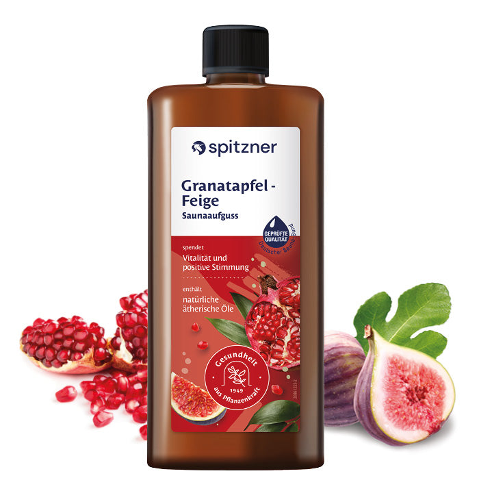 Spitzner Saunaaufguss Granatapfel Feige 1 Liter Wellness Sauna Aufguss 1000 ml