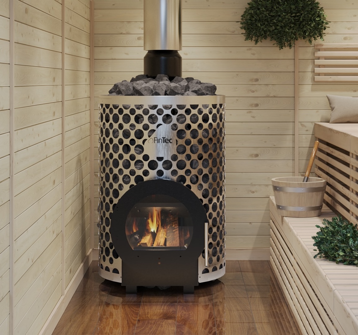 FinTec JONTE Holz-Saunaofen 16 kW holzbefeuerter Saunaofen mit BImSchV 2 FinTec JONTE Holz-Saunaofen 16 kW holzbefeuerter Saunaofen mit BImSchV 2
