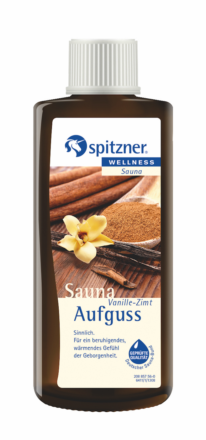 Spitzner Saunaaufguss Vanille-Zimt 190 ml Wellness Konzentrat 8850097