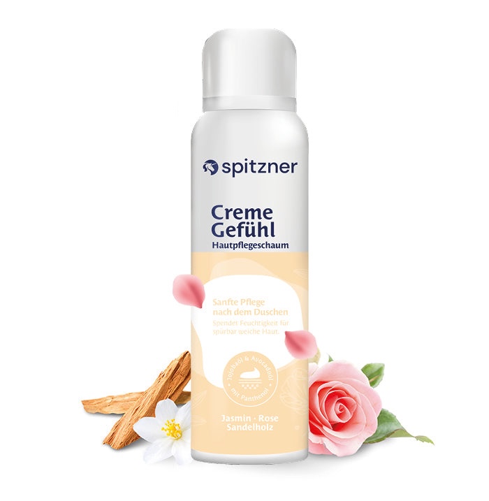 Spitzner Hautpflegeschaum Creme Gefühl 200 ml Pflegeschaum Körperpflege 100% vegan