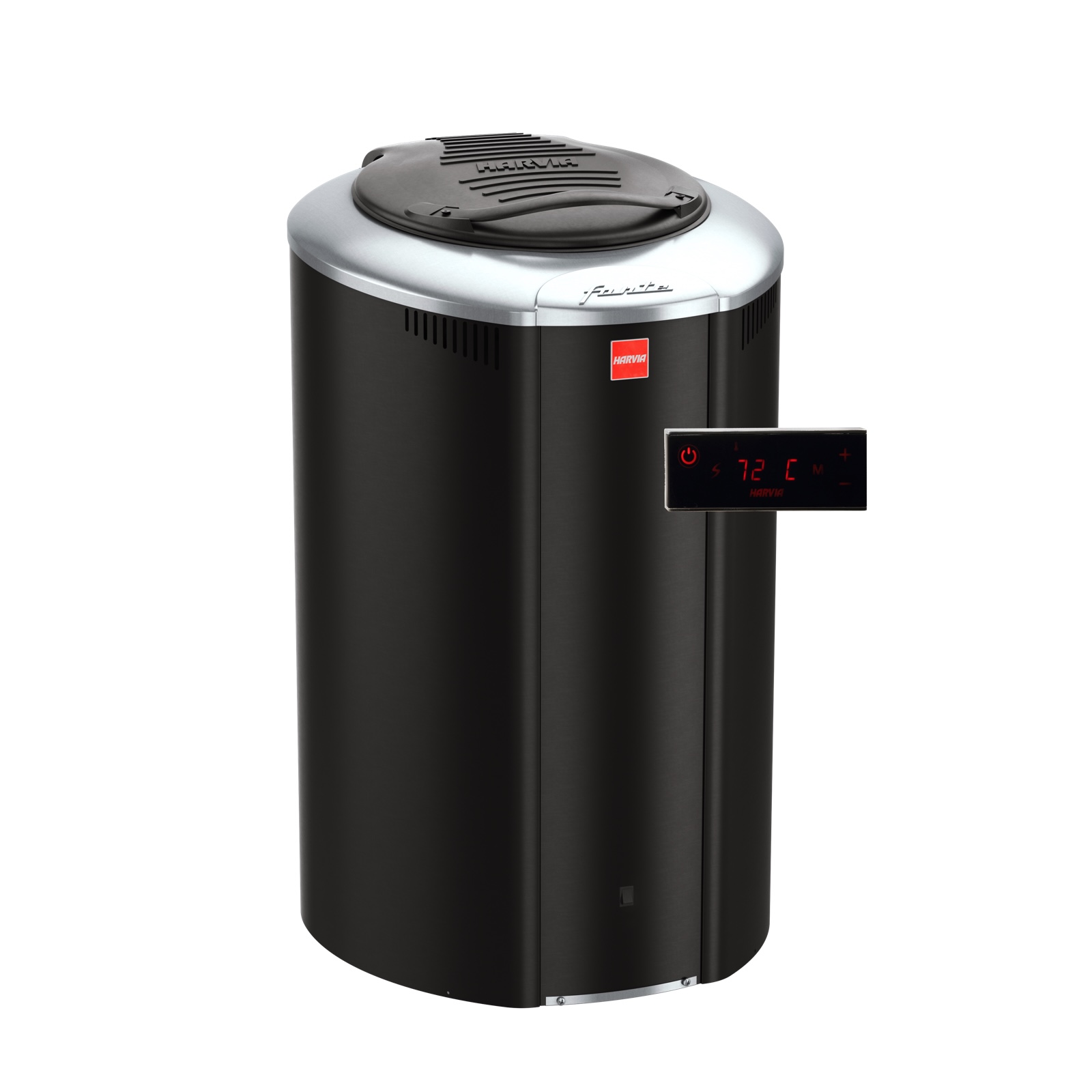 Harvia Forte AF9 9 kW Saunaofen Black mit Saunasteuerung Xafir Bedienteil