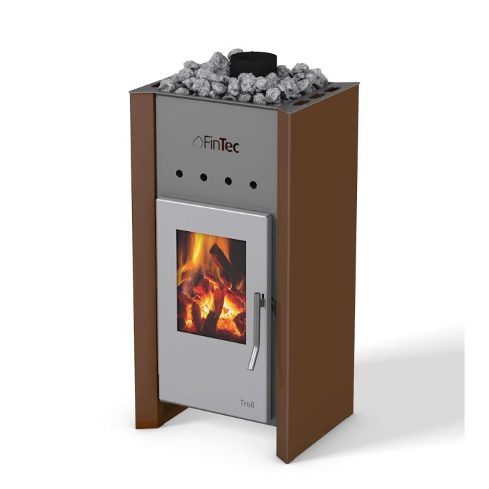 FinTec TROLL 7,8 kW Holz-Saunaofen holzbefeuerter Saunaofen Perlkupfer BImSchV 2 FinTec TROLL 7,8 kW Holz-Saunaofen holzbefeuerter Saunaofen Perlkupfer BImSchV 2