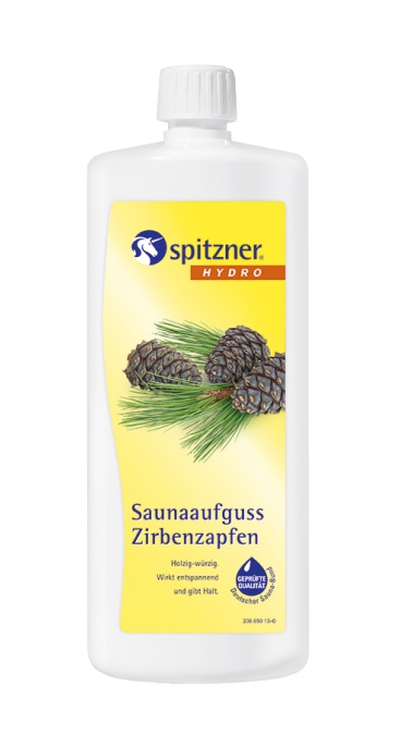 Spitzner Saunaaufguss Zirbenzapfen 1 L (1000 ml) Hydro Sauna Aufguss Konzentrat