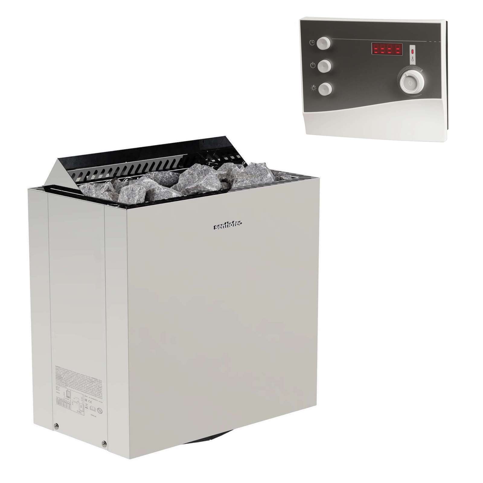 Sentiotec Viking E 9 kW finnischer Saunaofen Set mit Saunasteuerung K2-Next Sentiotec Viking E 9 kW finnischer Saunaofen Set mit Saunasteuerung K2-Next