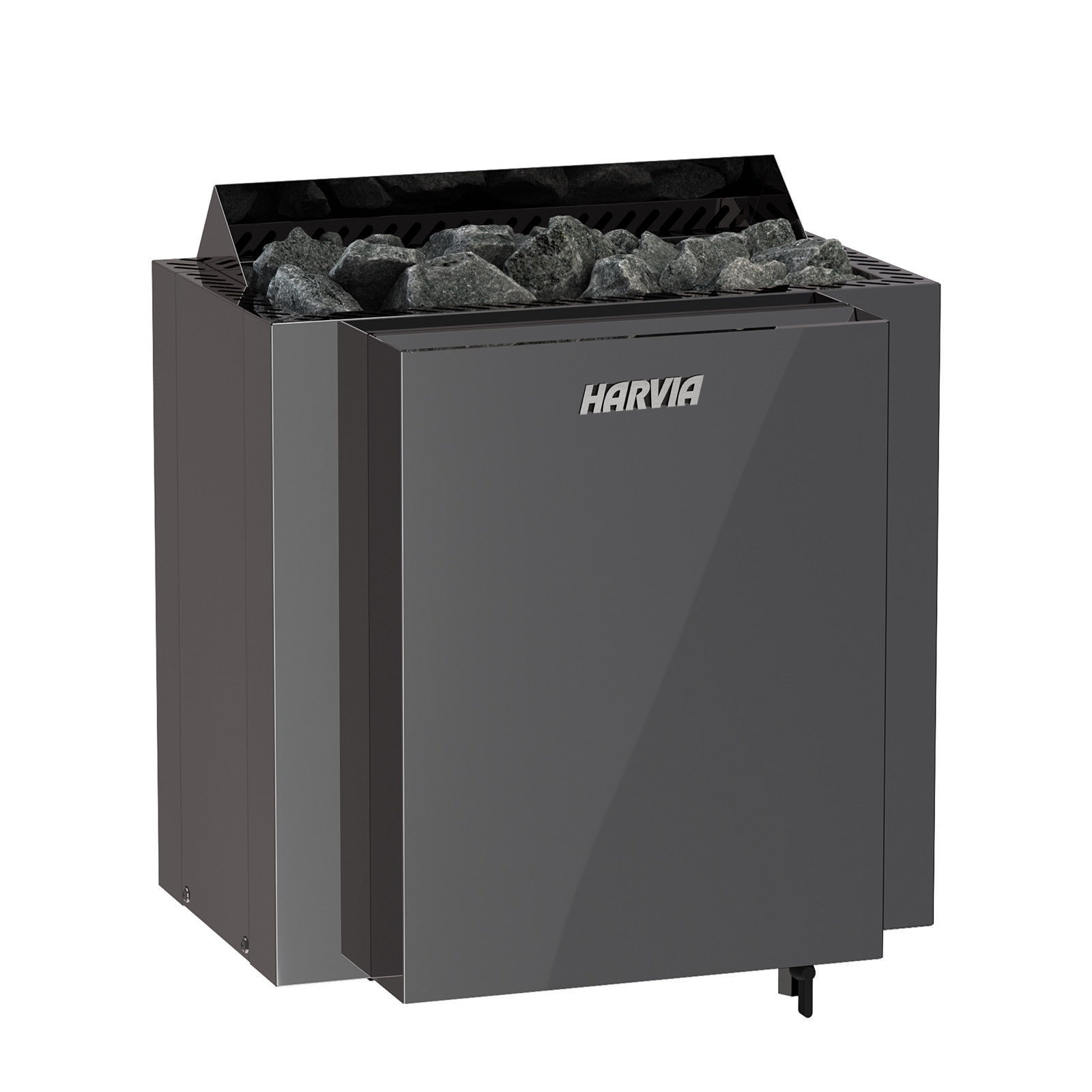 Harvia Qubic Combi BlackSteel BQ60S 6 kW Saunaofen mit Verdampfer Verdampferofen