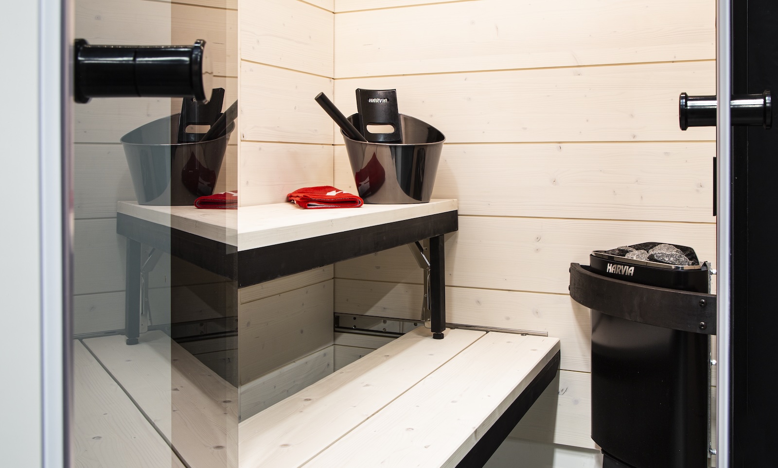 Harvia Delta D29 2,9 kW Black Saunaofen mit integrierter Steuerung Schwarz