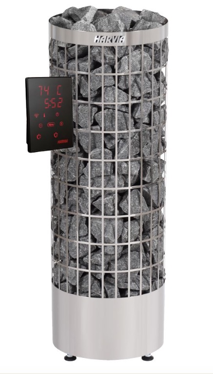 Harvia Cilindro PC110XW WiFi 10,8 kW finnischer Saunaofen mit Steuerung Xenio WiFi Bedienteil