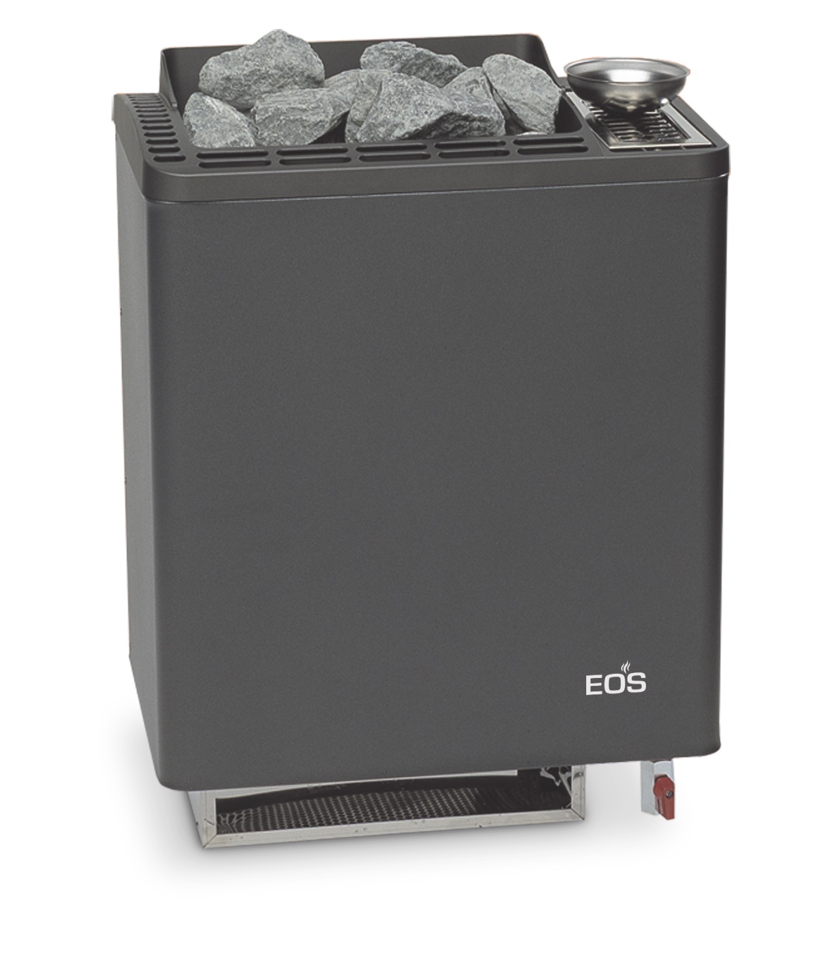 Eos Bi O Tec W 7,5 kW Saunaofen mit Verdampfer Verdampferofen Wandofen Anthrazit Eos Bi O Tec W 7,5 kW Saunaofen mit Verdampfer Verdampferofen Wandofen Anthrazit