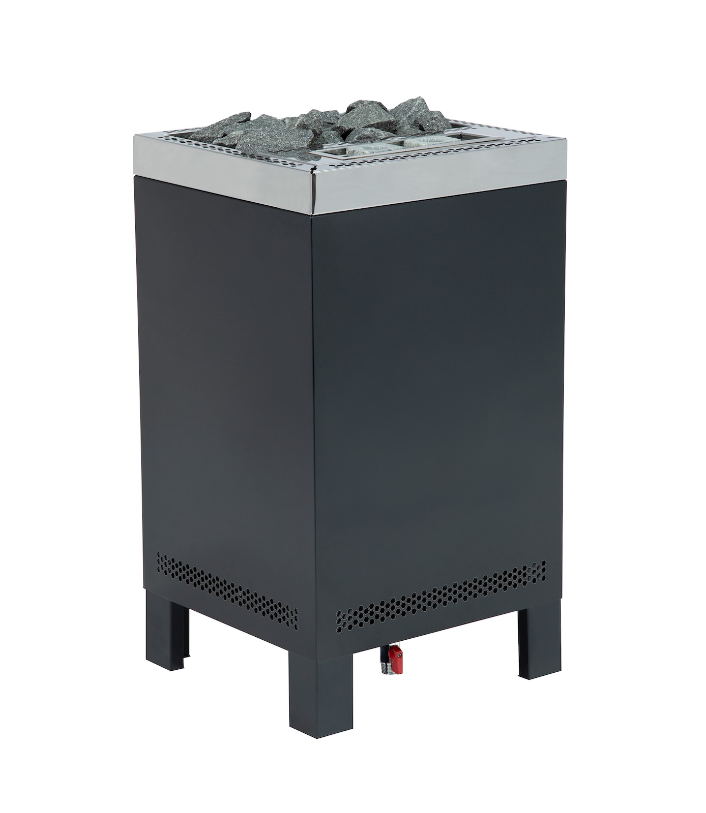 Infraworld Sparta Floor Combi Verdampferofen 8 kW schwarz inkl. Saunasteine